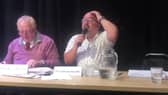 Graham Monaghan speaking at hustings in Manorhamilton
