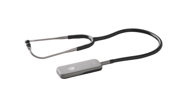 The AI-powered stethoscope allows doctors to test for three different heart conditions within seconds (Eko Health/PA)