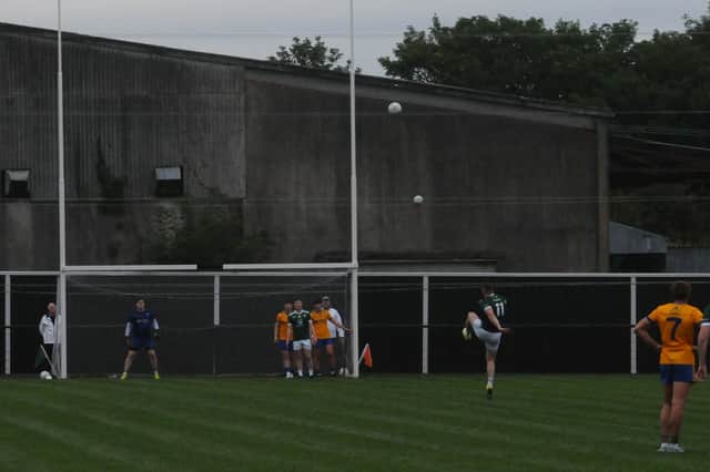 Keith Beirne scores a point for Mohill against Glencar Manorhamilton Picture: Willie Donnellan