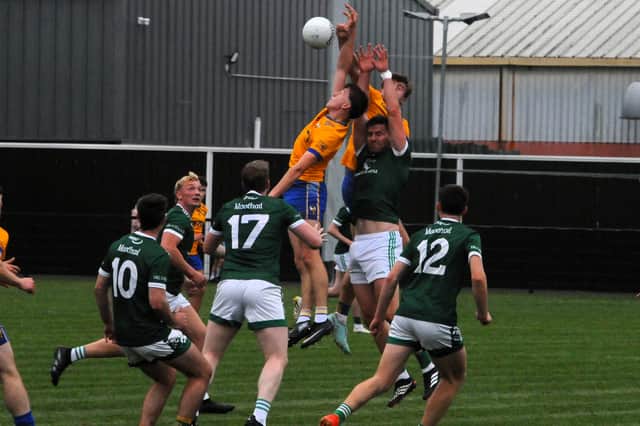 Action from Mohill's Connacht Gold Leitrim SFC clash with Glencar Manorhamilton in Philly McGuinness Park Picture: Willie Donnellan