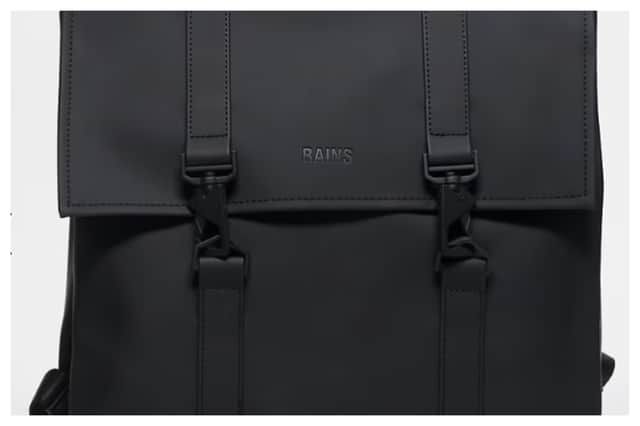 Rains 13310 MSN unisex waterproof mini backpack in black
