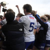 Keaney leads St Mary's past battling Annaduff to double-double in Westlink Coaches U17 FC Division 1 Final