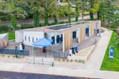Pictured is The Acres Lake building, which was officially opened in Drumshanbo on Friday of last week.