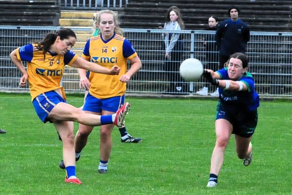 Action from the 2025 Leitrim LGFA SFC Final - St Joseph's are trying to stop Glencar Manorhamilton from winning seven titles in a row Picture: Willie Donnellan
