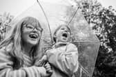 Leitrim children Amelia Kavanagh and Laoise Domican are pictured reflecting the theme of water, which is the theme of the festival.