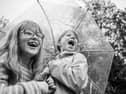 Leitrim children Amelia Kavanagh and Laoise Domican are pictured reflecting the theme of water, which is the theme of the festival.