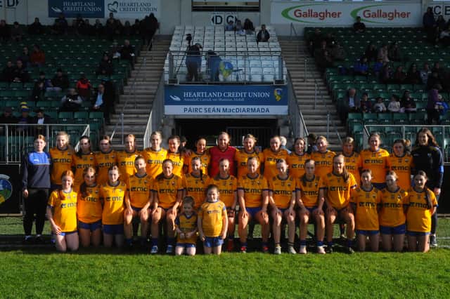The Glencar Manorhamilton team who won the Leitrim LGFA Senior Championship title for a seventh year in a row on Saturday by defeating St Joseph's in Heartland Credit Union Pairc Sean Mac Diarmada Picture: Willie Donnellan