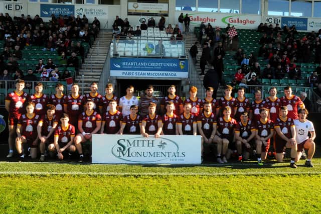 The Annaduff team which defeated St Patrick's Dromahair to win the 2026 Smith Monumentals Leitrim IFC title at Heartland Credit Union Pairc Sean Mac Diarmada Picture: Willie Donnellan