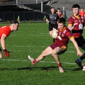 Annaduff's Senan Mooney fields the ball early in Sunday's Smith Monumentals IFC Final against St Patrick's Dromahair Picture: Willie Donnellan