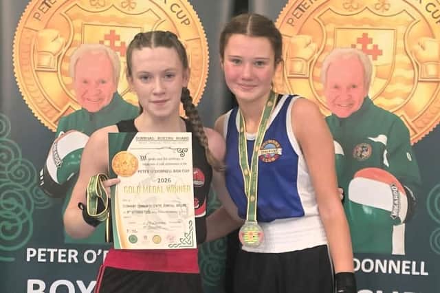 Drumsna Boxing Club’s Matylda Nowak after her final at the Peter O’Donnell Memorial Box Cup