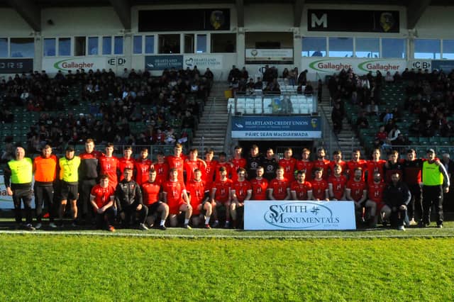 The St Patrick's Dromahair team that contested the 2026 Smith Monumentals IFC Final Picture: Willie Donnellan