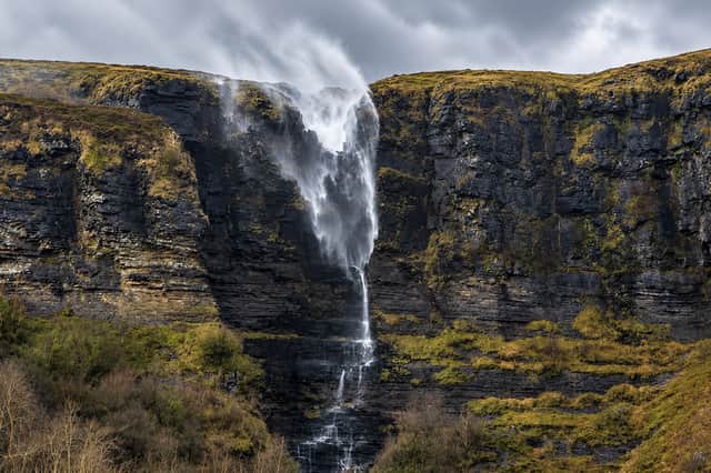 The Devil's Chimney in North Leitrim. The Devil’s Chimney is one of Ireland's tallest waterfalls, and its rare and sporadic flow adds to the sense of mystery. Its association with a curse only deepens the intrigue for those who visit this remote and striking natural landmark.