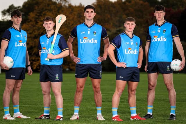 Barry McNulty (far right) pictured with his UCD GAA teammates at the launch of the Londis partnership with the club Picture: Inpho