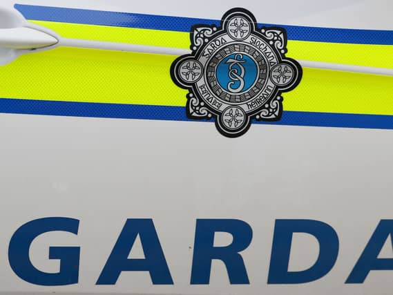 Garda badge on the side of a vehicle