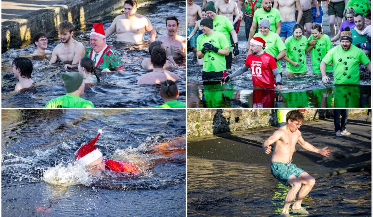 PICTURES: Hardy Leitrim swimmers brave ice cold River Shannon water over Christmas 