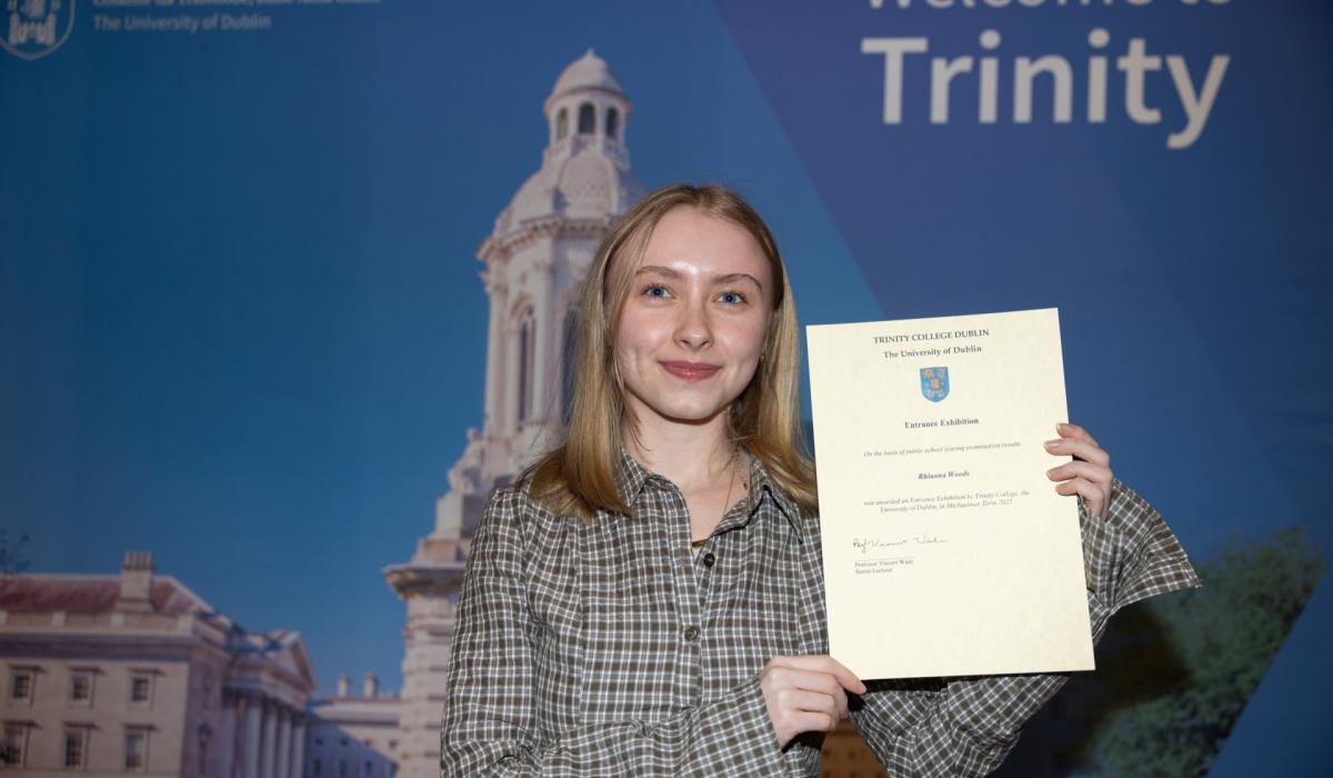 Leitrim students receive entrance awards from Trinity College Dublin
