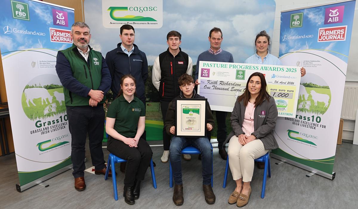 Leitrim winner of prestigious agriculture accolade is presented with award