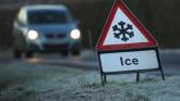 Ice patch leading to danger for pedestrians and motorists in Leitrim village this winter