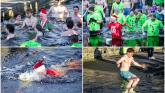 PICTURES: Hardy Leitrim swimmers brave ice cold River Shannon water over Christmas