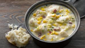 Beat the winter chill with this hearty chunky fish soup with leeks and bacon