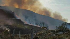 Progress being made battling fire but R287 remains closed