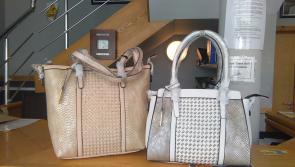 Two winners of the Leitrim Observer DICE handbag competition
