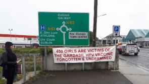 Protesters against HPV vaccine hold Motorway Campaign