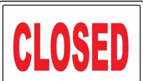 Calls on all employers to close due to life threatening storm