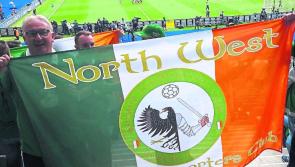 Supporters bus to Ireland's play-off game against Denmark in Dublin