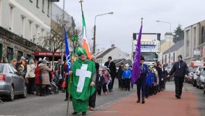 Braving the cold in Ballinamore for the St Patrick's Day Parade celebrations