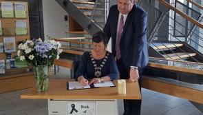 Leitrim County Council open book of condolences in memory of Frank Murray