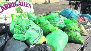 Carrigallen Foroige collect 40 bags of litter and household rubbish