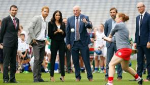 Watch | Leitrim's Colin Regan was on hand to help guide Duke and Duchess of Sussex on tour of Croke Park