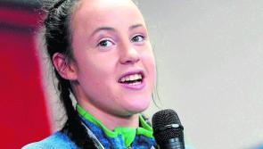 President Michael D Higgins extends congratulations to Déarbhla Rooney as Youth Olympics come to a close