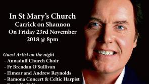 Red Hurley to perform inspirational songs in Carrick-on-Shannon this Friday evening