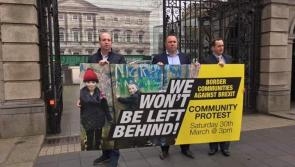 Border Communities Against Brext hold Leinster House protest 