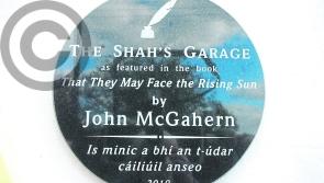  Plaque unveiled in memory of John McGahern in Ballinamore