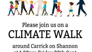 Join in the Climate Walk this Friday, September 20 in Carrick-on-Shannon