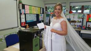 Leitrim bride casts her vote prior to getting married