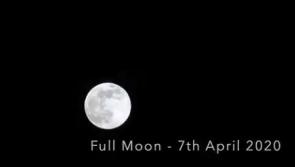 WATCH: Amazing footage of the full moon on April 7