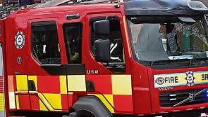 Fire service at scene in Leitrim