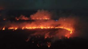 Updated pics: Fire service continues to battle blaze in Leitrim into the night