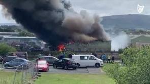 Fire service remains at scene of Sligo blaze