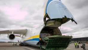 World's largest airplane delivers PPE to Shannon Airport