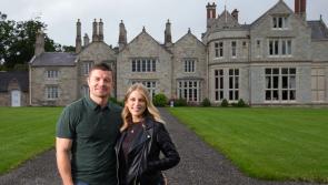Brian O'Driscoll and Amy Huberman celebrate 10th anniversary in Lough Rynn Castle