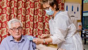 Eddie McCartin is the first nursing home person in Leitrim to get Covid vaccine