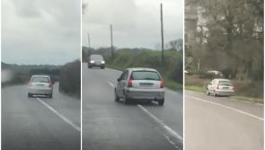 WATCH: Gardaí share shocking video footage of drunk driver dangerously weaving on Irish road