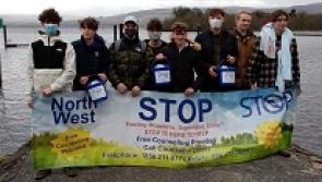 Leitrim youths take the plunge in aid of STOP