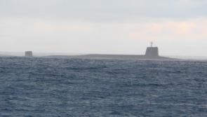 Large submarine spotted off the coast of Ireland