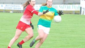 Muireann in the goals on the double